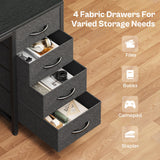 Huuger 55 inch Computer Desk with 4 Drawers, Gaming Desk with LED Lights & Power Outlets, Home Office Desk with Large Storage Space for Bedroom, Work from Home, Black Huuger