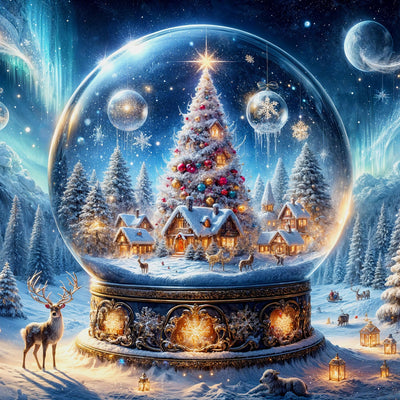 Benjenes Christmas Diamond Art Kits for Adults, Diamond Painting Kits for Adults, 5D DIY Round Drill Gem Art Paint with Diamonds Dots Crafts Kits for Home Decor Gift 14x14inch