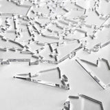 Broken Glass Puzzle - Clear Puzzle - Unique Clearly Impossible Puzzle - Difficult and Fun! - 161 Pieces 10 x 10'' WoodArtSupply