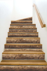 NextWall Faux Log Cabin Peel and Stick Wallpaper NextWall