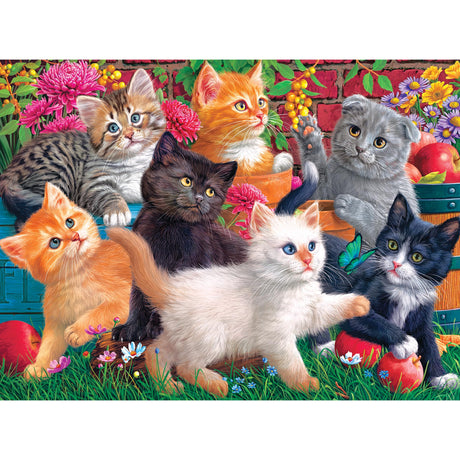 RoseArt - Fancy Cats - Kittens at Play - 750 Piece Jigsaw Puzzle for Adults RoseArt