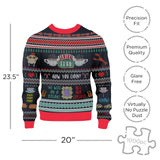 AQUARIUS - Friends TV Series Ugly Christmas Sweater Shaped 1000 Piece Jigsaw Puzzles AQUARIUS