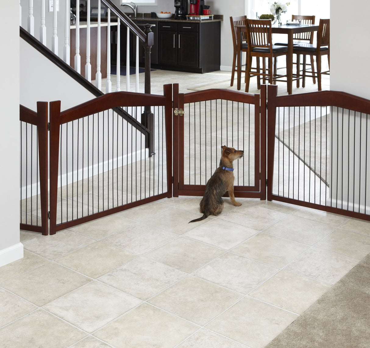 Merry Pet 2-in-1 Configurable Pet Crate and Gate, Brown, Large Merry Pet