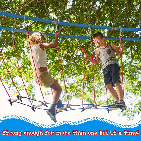Lily's Things Rickety Bridge Attachment - Double Slackline & Ninja Line Accessories - Exclusively with Our Double Slackline Course Sets Lily's Things
