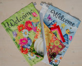 EZHVA 5 pcs 12x18Inch Double-Sided Solid Sublimation Blank Polyester Flags DIY for Garden and Yard Blank Canvas Banner for Vinyl and Ink Sublimation Blanks 300D Polyester 3-Layer Weave Strands EZHVA