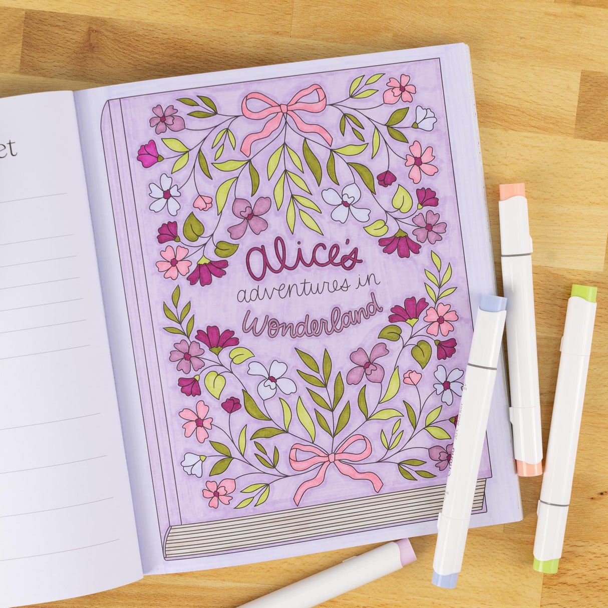 All Booked Up Coloring Book, 8.5x10 inches, 40 Coloring Pages by Elyse Breanne Design Elyse Breanne Design