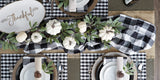 DII Buffalo Check Collection, Classic Farmhouse Table Runner, 14x72, Black & White DII