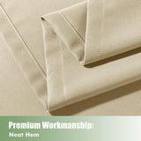 HolidayIdeas Outdoor Curtains for Patio Waterproof, 8 Panels - 54x84 Inches - Weatherproof Privacy Outsides Curtains for Cabana Porch Pergola, Sunlight & UV Blocking (Cream, Grommet Top) HolidayIdeas