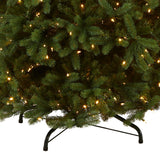 National Tree Company Pre-Lit 'Feel Real' Artificial Full Downswept Christmas Tree, Green, Douglas Fir, Dual Color LED Lights, Includes Stand and PowerConnect, 9 feet National Tree Company
