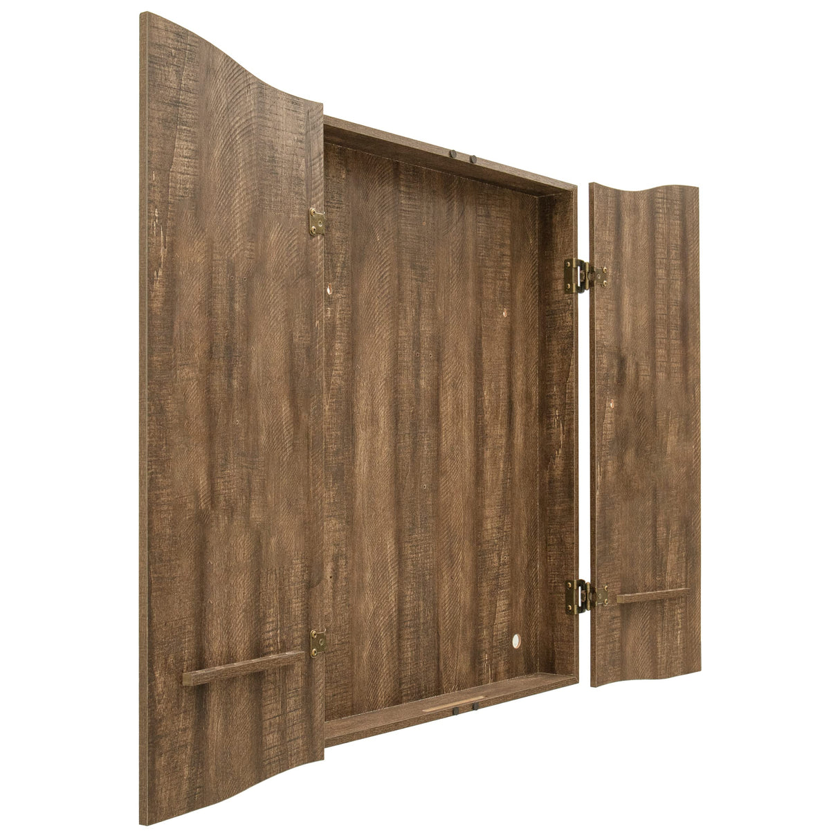 DMI Sports MI Sports Brown CricketPro Dartboard Cabinet | Designed for Arachnid 15.5” CricketPro 900, 800, 750, 650 Electronic Dartboards | Does Not Include Dartboard DMI Sports