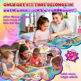 sinceroduct Foil Art Kit for Kids, Foils Arts and Crafts for Kids Age 4-8,Travel Toys Supplies,Foil-Foam Stickers,Birthday Gifts for Boys & Girls,Mess Free Coloring Card Set. sinceroduct
