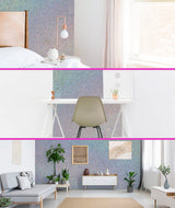 Glitter for Paint [5.3oz] – Holographic Silver with 2 x Buffing Pads – Glitter for Painting Walls for Luminous Paint Finish on Interior or Exterior Walls, Ceilings, and Wood - Glitter Paint Additive FBGC