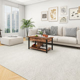 HOMERECOMMEND Lift Top Coffee Table with Storage Shelf and Hidden Compartments,Coffee Tables for for Living Room,Rustic Brown Lift Top Coffee Table HOMERECOMMEND