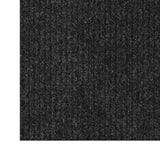 Ottomanson Solid Design Non-Slip Rubberback 2x6 Indoor/Outdoor Runner Rug for Hallway, Kitchen, Living Room, Garage, Patio, 2' x 6', Black Ottomanson