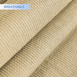 E&K Sunrise 15' x 15' x 15' Sun Shade Sail Triangle Canopy Shade Cover UV Block for Patio Backyard Garden Outdoor (Sand) E&K