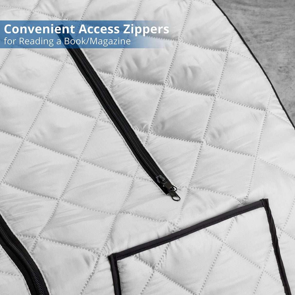 Durasage Oversized Portable Personal Steam Sauna Spa for Relaxation at Home, 60 Minute Timer, 800 Watt Steam Generator, Chair Included (Silver) Durasage