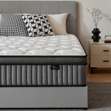 12 Inch Queen Mattress in a Box, Hybrid Cooling Gel Memory Foam & Pocketed Coils, Medium Firm, CertiPUR-US Certified, Pressure Relief, Motion Isolation Zentilla