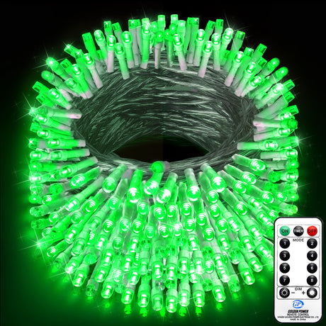 JXLEDAYY 1000 LED Christmas Lights, 403 FT Christmas Lights Outdoor Waterproof 8 Modes Timer LED String Lights for Xmas Tree Wedding Holiday Party Thanksgiving Decoration-Green JXLEDAYY
