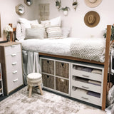 BOLUO Closet Drawers White 3 Drawer Dresser for Closet Organizers and Storage Bedroom Dorm Modern BOLUO