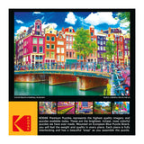 RoseArt - Kodak Premium - Colorful Waterfront Buildings, Amsterdam - 1000 Piece Jigsaw Puzzle for Adults RoseArt