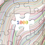 Impossible Puzzle 1000 Pieces, Hard Difficult Jigsaw Puzzles for Adults, Colorful Line Challenging Puzzles for Adults BBOLDIN