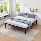 NEW JETO Metal Bed Frame-Simple and Atmospheric Metal Platform Bed Frame, Storage Space Under The Bed Heavy Duty Frame Bed, Sturdy King Size Bed Frame, Suitable for Bedroom, King NEW JETO
