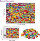 YINSHENG Jigsaw Puzzles for Adults 1000 Piece Puzzle for Adults 1000 Piece - Crazy Candy - Jigsaws Puzzles 1000 Piece For Adults Kids Educational Game Toys Gift for Home Wall Decoration (27.6"x 19.7") YINSHENG