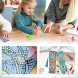 SEREDH 12 Pcs DIY Celtic Diamond Art Bookmarks Kit: 12 Unique Bible-Themed Designs, Acrylic Dotz, Rhinestone Bookmarks with Tassels SEREDH