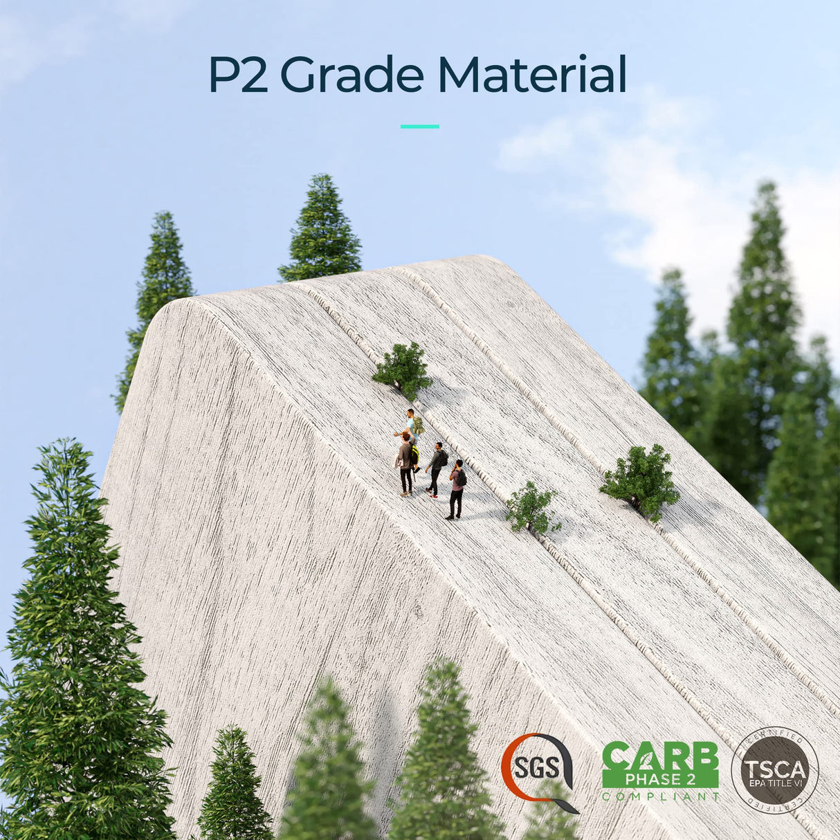 LINSY HOME 2-Tier Bookcase and Bookshelf, Small Wood Display Storage Shelves Farmhouse Bookshelf for Home Office, Living Room, Bed Room - White Oak LINSY HOME