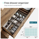 LINSY HOME 7 Drawers Dresser for Bedroom, Wood Bedroom Dresser Farmhouse Drawer Chest, Tall Dressers Organizer for Closet, Living Room, Hallway LINSY HOME