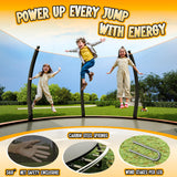 YUMPIE 8FT 10FT 12FT 14FT 16FT Trampoline with Pop-up Quick Connector, Trampoline Outdoor with Enclosure and Ladder, ASTM Approval for Kids and Adults YUMPIE