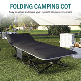 Mopaicot Camping Cot for Adults, Folding Bed with Comfortable Cushion, Tent Portable Sleeping Bed with Carry Bag for Camp, Office Use, Outdoor, Traveling Supports 450 lbs Mopaicot