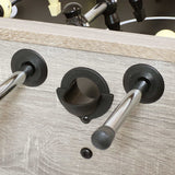 Sunnydaze Delano 54.5-Inch Indoor Foosball Table with Gray Distressed Wood Look Sunnydaze