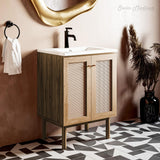 Swiss Madison Classe 24" Bathroom Vanity in Oak Bath Sink Cabinet Sink Included Swiss Madison