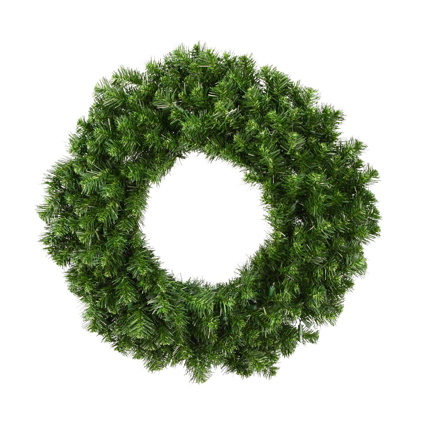 Vickerman 24" Unlit Douglas Fir Artificial Christmas Wreath with 200 PVC Tips - Outdoor Rated Christmas Wreath for Front Door or Mantel - Seasonal Holiday Decor