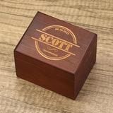 Awerise Personalized engraved Wooden Watch Box, Watch Organizer, Groomsman Gifts, Custom Watch Case Awerise
