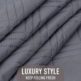 TAOCOCO 100% Waterproof Couch Cushion Cover Reversible Sofa Seat Cover for Dogs Pets Chaise Couch Cover for Sectional Sofa U Shape Couch Furniture Protector Sofa Slipcover(Oversized Sofa, Dark Grey) TAOCOCO