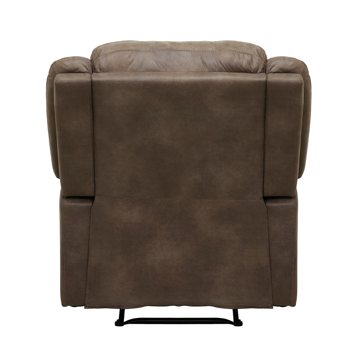 Lexicon Manual Recliner Sofa Chair, Home Theater Seating, Wall Hugger Manual Reclining Nursery Chair for Bedroom/Living Room/Office/Apartment, Brown Polished Microfiber Lexicon