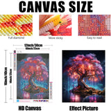 Hutarosl Tree of Life 5D Diamond Painting for Adults- Tree Diamond Art Kits Adults, Gem Painting Crafts Gifts and Home Decor 12x16inch Hutarosl