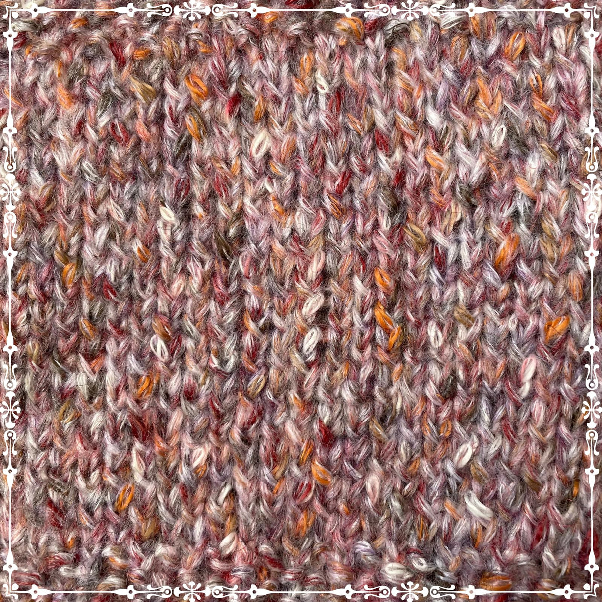 Cotton Alpaca Tweed Alpaca Yarn for Crocheting, 4 Skeins, 588Yds/200G, Free Patterns - Tweed Yarn for Knitting - 3 DK Light Worsted Weight - White Autumn KnitPal