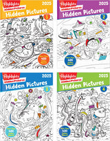 Highlights Hidden Pictures 2025 Activity Books for Kids Ages 6 and Up, 4-Book Set of Travel-Friendly Screen Free Seek and Find Fun, Books Double as Coloring Books Highlights for Children