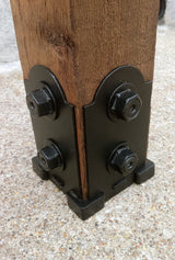 Ozco Building Products 56607 Laredo Sunset 4x4 Post Base Kit, (1 per Pack) , Black Ozco Building Products