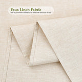 Faux Linen Small Square Tablecloth Farmhouse Waterproof Neutral Table Cloth Washable Table Cover for Indoor Outdoor Home Kitchen Dinning Room 36 x 36 Inch Trczzone