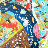 boppi Dinosaurs Round Jigsaw Puzzle with 100% Recycled Card T-rex Stegosaurus and Triceratops Fossils 150 Pieces for Children 5 6 7 8 Years 58cm Diameter boppi