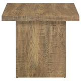 Coaster Home Furnishings Zetta Square Living Room End Table Sofa Side Table Engineered Eco-Friendly Wood Look Laminate Veneer Rustic Farmhouse Mango Brown 708067 Coaster Home Furnishings