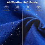 ovios Outdoor Furniture Patio Furniture Set 8 Pieces Swivel Rocking Chairs All Weather Rattan Wicker Patio Couch with Side Table,Ottomans,Chairs for Porch,Backyard,Deck,Brown Wicker Navy Blue ovios