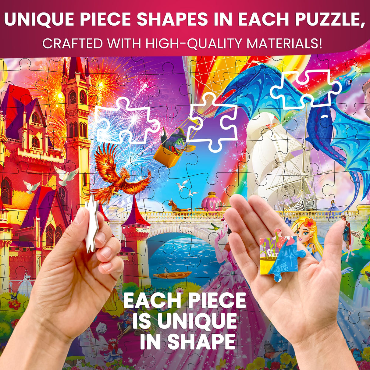 QUOKKA 100 Piece Puzzles for Kids Ages 8-10 – 3XSET Puzzles for Kids Ages 4-6 – Search & Find Mermaids Unicorns Kid Activities Included for 5-8 Year Old – Toddler Learning Toy Game Gift for Girls QUOKKA