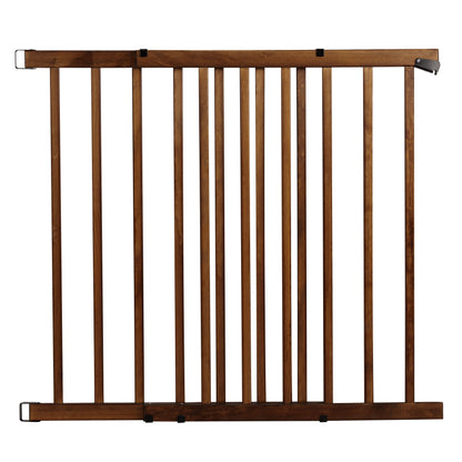 Evenflo Walk-Thru Top Of Stairs Baby Gate (Farmhouse Collection), 48"W x 32"H - WoodArtSupply