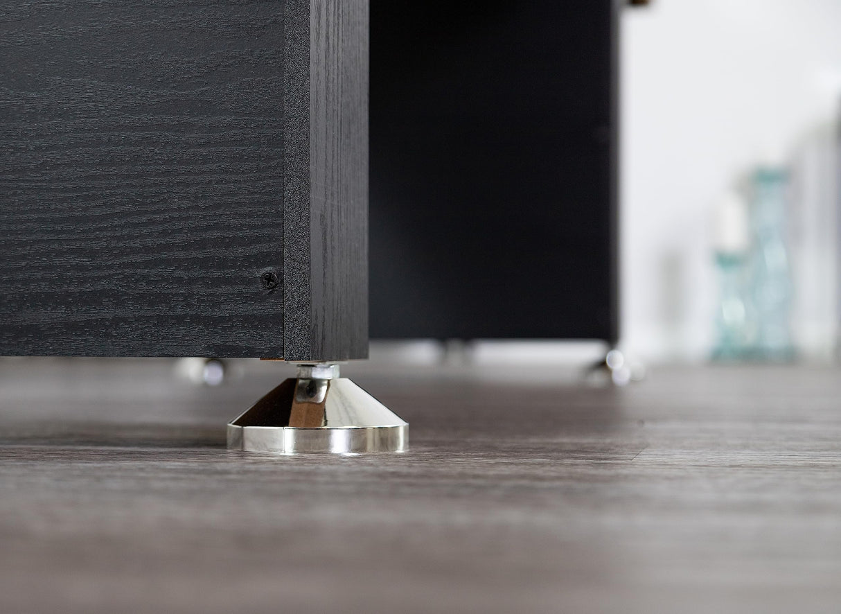 Hathaway BG1203 Avenger 9-Foot Avenger Shuffleboard for Family Game Rooms with Padded Gutters, Leg Levelers, 8 Pucks and Wax, Black Hathaway