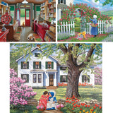 Bits and Pieces – Value Set of Three 500 Piece Jigsaw Puzzles for Adults – Slow Day, The Rose Arbor, Best Friends Jigsaw Puzzles by Artist John Sloane, Completed Puzzle Size: 18" x 24" Bits and Pieces